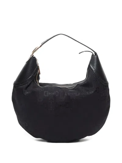 GUCCI 2015-2024 HORSEBIT PATTERN LEATHER ONE SHOULDER BAG