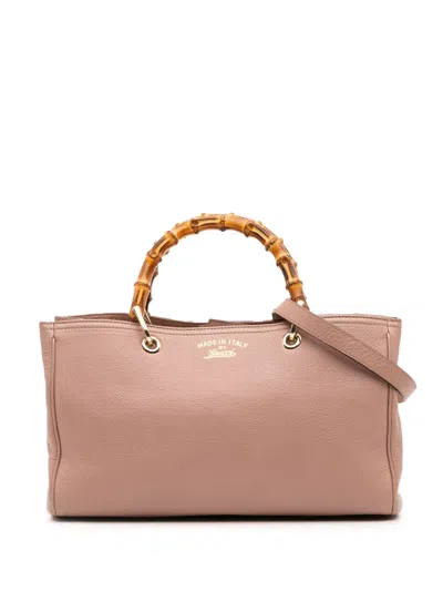 GUCCI 2016-2025 MEDIUM CALFSKIN BAMBOO SHOPPER SATCHEL
