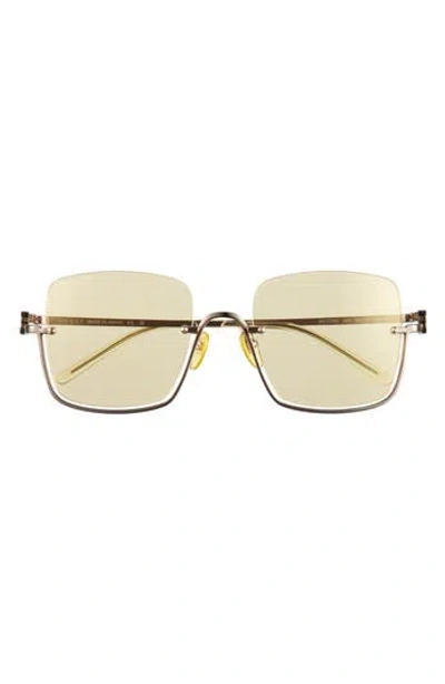 GUCCI GUCCI 54MM HALF RIM SUNGLASSES