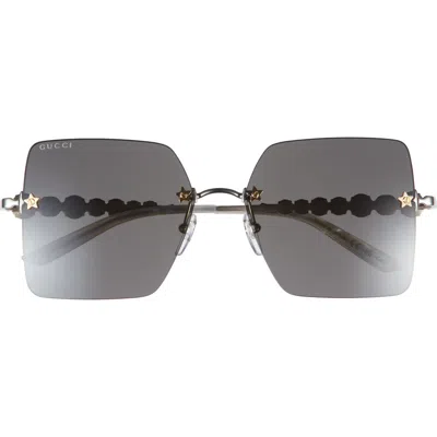 GUCCI GUCCI 56MM SQUARE SUNGLASSES