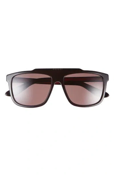 GUCCI GUCCI 58MM SHIELD SUNGLASSES