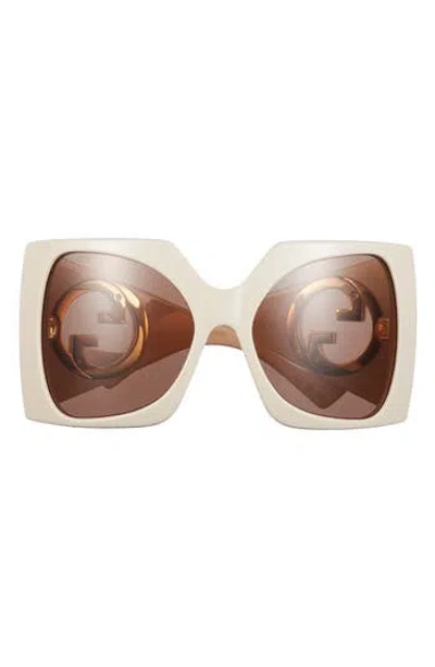 GUCCI GUCCI 64MM WRAP SUNGLASSES