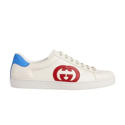 GUCCI GUCCI ACE 'INTERLOCKING G - WHITE RED BLUE'