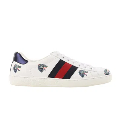 GUCCI GUCCI ACE LEATHER 'WOLF'