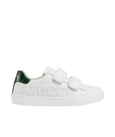 GUCCI GUCCI KIDS ACE TOUCH-STRAP SNEAKERS