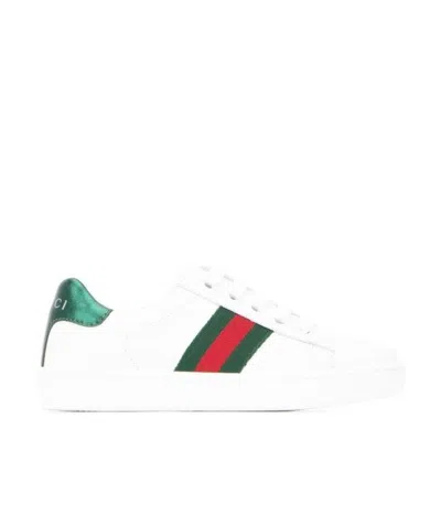 GUCCI GUCCI KIDS ACE LACE-UP SNEAKERS
