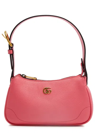 GUCCI GUCCI APHRODITE SMALL LEATHER SHOULDER BAG, LEATHER BAG, PINK