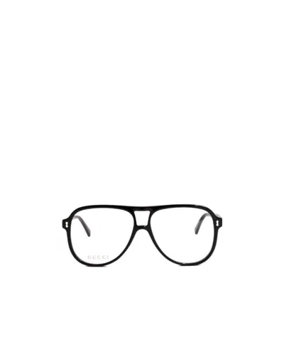 GUCCI GUCCI EYEWEAR AVIATOR FRAME GLASSES