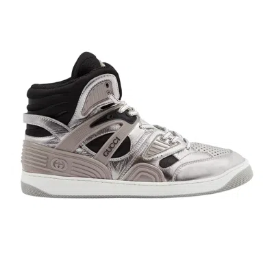 GUCCI GUCCI BASKET HIGH 'SILVER BLACK'