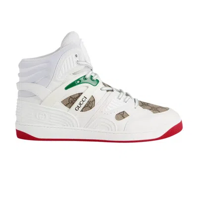 GUCCI GUCCI BASKET HIGH 'WHITE DEMETRA RED'