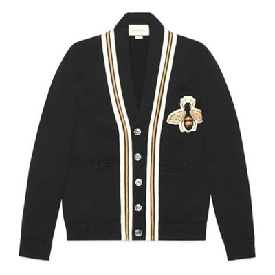 GUCCI Gucci Bee Patch Cardigan 'Black'