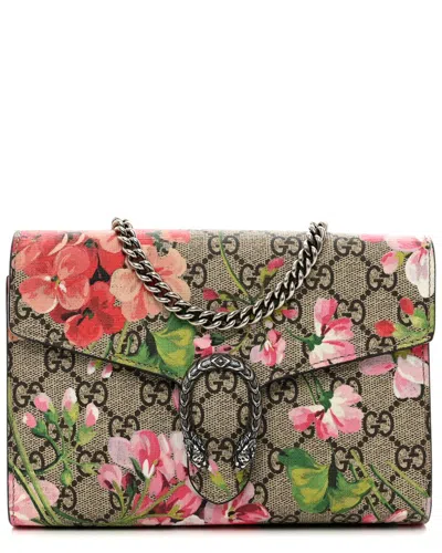 GUCCI GUCCI BEIGE GG SUPREME CANVAS DIONYSUS CHAIN WALLET (AUTHENTIC PRE-OWNED)