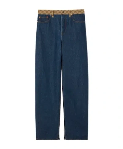 GUCCI GUCCI BOYFRIEND FIT DENIM PANTS