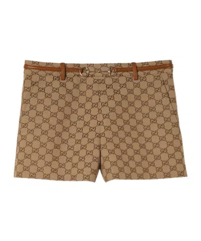 GUCCI GUCCI HORSEBIT DETAIL GG SHORTS