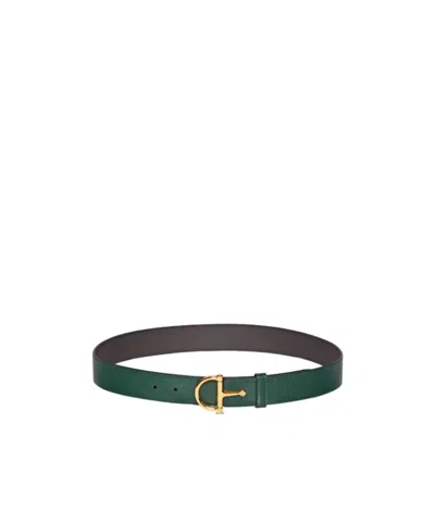 GUCCI BELT WITH HALF-HORSEBIT BUCKLE