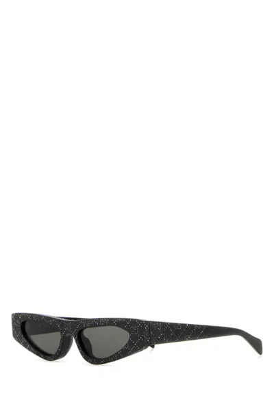 GUCCI WOMEN BLACK CAT EYE EMBELLISHED SUNGLASSES, ONESIZE LUXURY SUNGLASSES FOR WOMEN DARVEYS