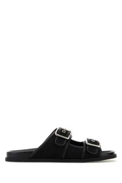 GUCCI MEN BLACK FABRIC SANDALS, 9 LUXURY SANDALS & FLOATERS FOR MEN DARVEYS