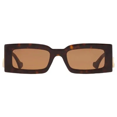 GUCCI GUCCI BROWN RECTANGULAR LADIES SUNGLASSES GG1425S 002 53 GG1425S 002 53