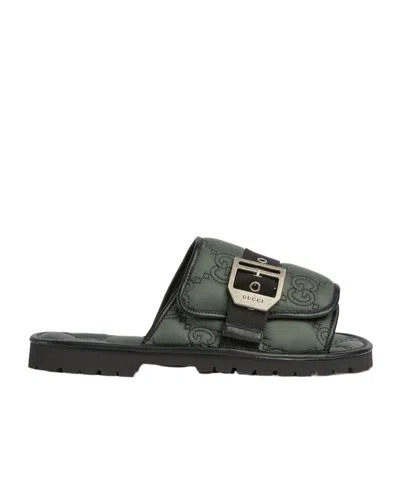 GUCCI GUCCI BUCKLED QUILTED SANDALS