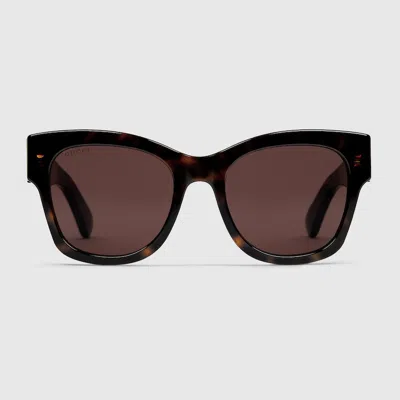 GUCCI GUCCI BUTTERFLY FRAME SUNGLASSES