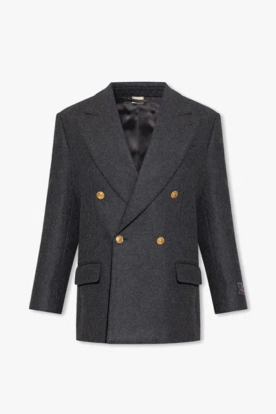 GUCCI CASHMERE WOOL DOUBLE BREAST BLAZER JACKET