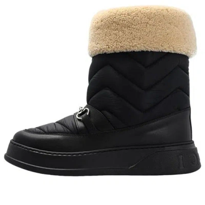 GUCCI Gucci Chevron Boot With Horsebit 'Black'