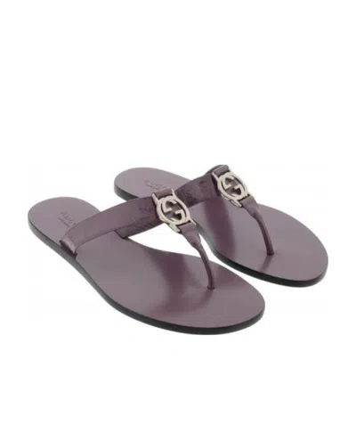 GUCCI LOGO TOE SANDALS