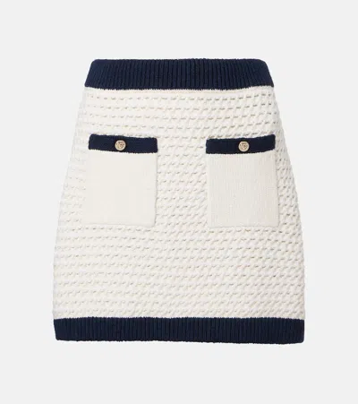 GUCCI COTTON-BLEND CROCHET MINISKIRT