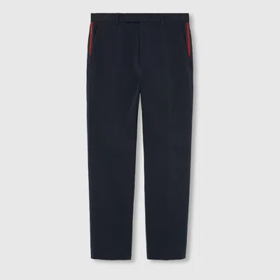 GUCCI GUCCI JOGGINGHOSE AUS BAUMWOLLGABARDINE MIT WEB