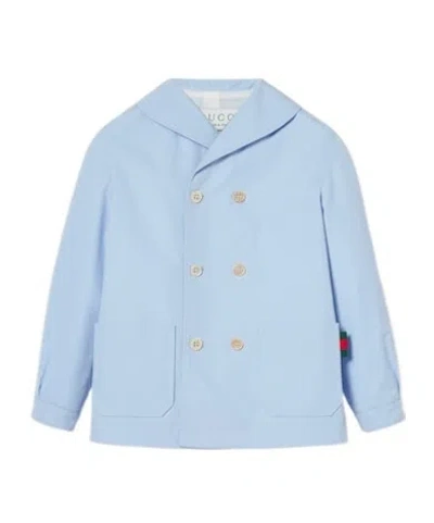 GUCCI CHILDREN'S COTTON JACKET WITH WEB