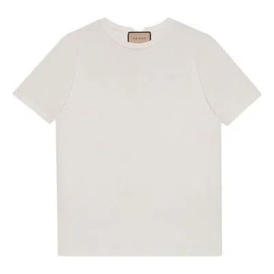 GUCCI Gucci Cotton Jersey T-Shirt with Double G 'White'