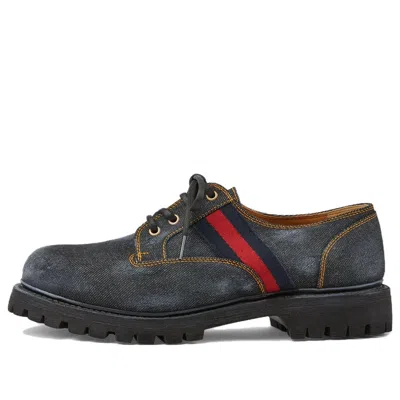 GUCCI Gucci Denim Derby Shoes 'Navy'