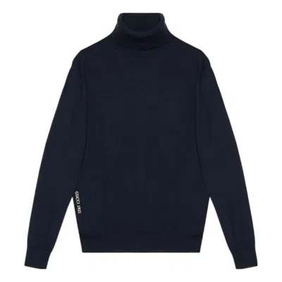 GUCCI Gucci Embroidery Wool Sweater 'Dark Blue'