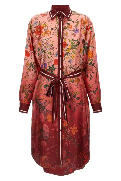 GUCCI 'GUCCI FLORA' PRINT DRESS
