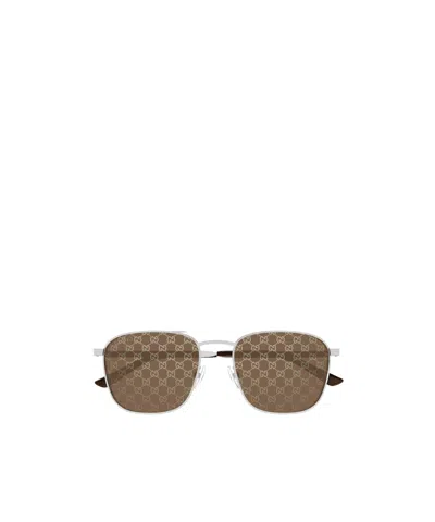 GUCCI GUCCI EYEWEAR SQUARE FRAME SUNGLASSES