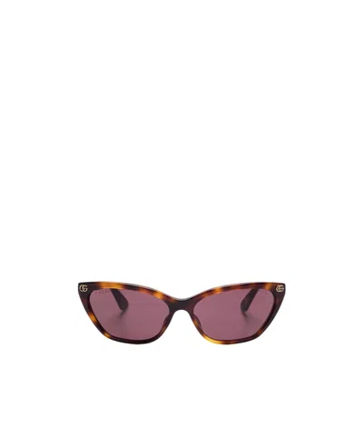GUCCI GUCCI EYEWEAR CAT-EYE FRAME SUNGLASSES