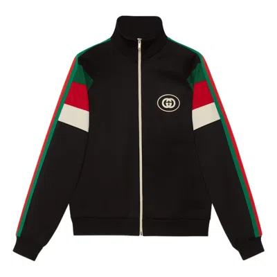 GUCCI Gucci FW22 Neoprene zip jacket with Web 'Black'