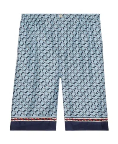 GUCCI GUCCI MONOGRAM PATTERN KNEE-LENGTH SHORTS