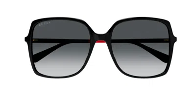 GUCCI GUCCI EYEWEAR OVERSIZED SQUARE FRAME SUNGLASSES