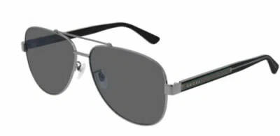 GUCCI GUCCI GG 0528 S 007 RUTHENIUM POLARIZED SUNGLASSES