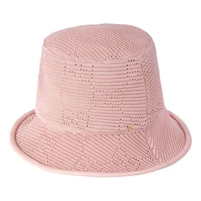 GUCCI Gucci GG Cable Knit Fedora Hat 'Pink'