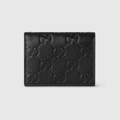 GUCCI GUCCI GG EMBLEM SMALL WALLET