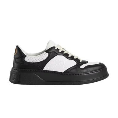 GUCCI GUCCI GG EMBOSSED SNEAKER 'BLACK WHITE'