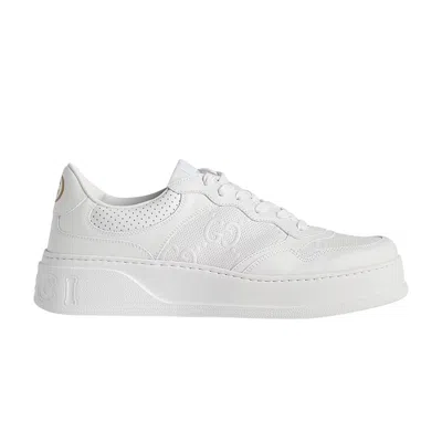 GUCCI GUCCI GG EMBOSSED SNEAKER 'WHITE'