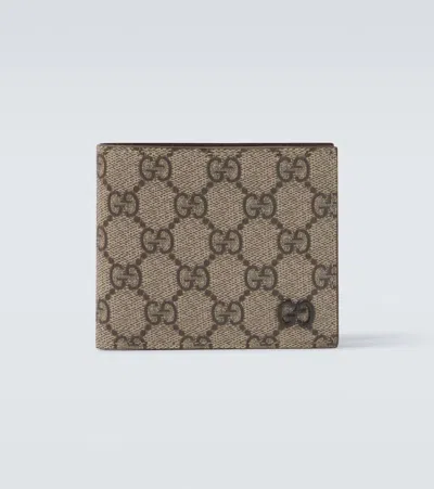 GUCCI GG FAUX LEATHER BIFOLD WALLET