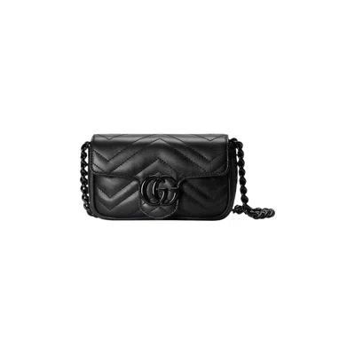 GUCCI GUCCI GG MARMONT BELT BAG 'NERO'