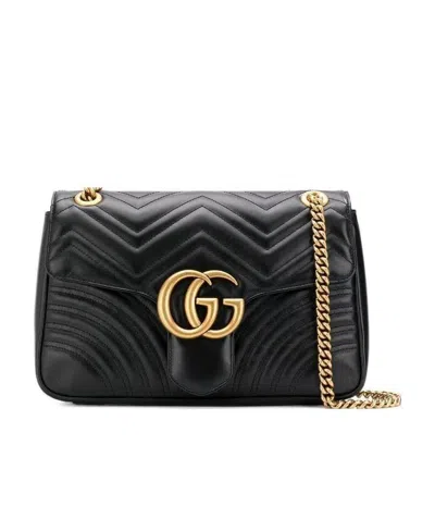 GUCCI GUCCI GG MARMONT MATELASSÉ MEDIUM SHOULDER BAG