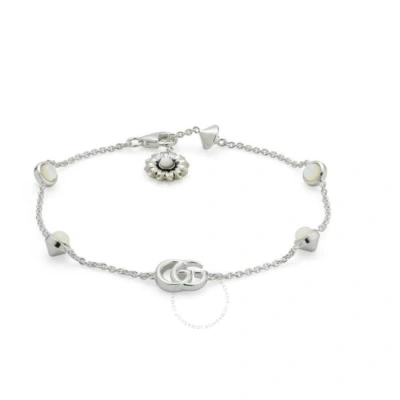 GUCCI GUCCI GG MARMONT MOTHER OF PEARL STERLING SILVER BRACELET - YBA773229001