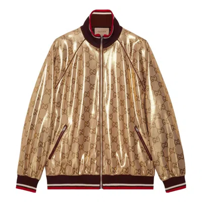 GUCCI Gucci GG Technical Jersey Zip Jacket 'Gold'