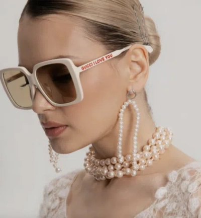 GUCCI GUCCI GG0567SAN-006 IVORY SUNGLASSES